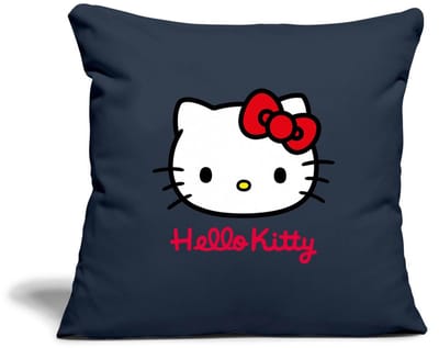 Hello Kitty Klassiek Portret Hello Kitty Tekst Sierkussenhoes, 45 x 45 cm
