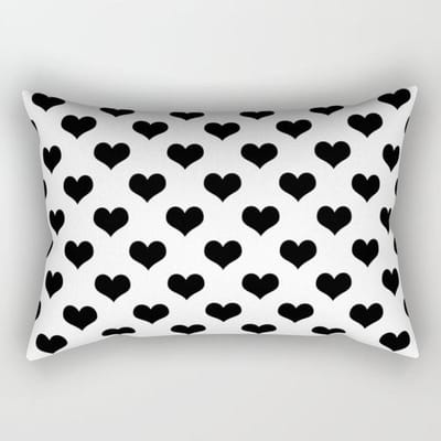 Moderne Eenvoudige Zwart-Witte Geometrische Lange Streep Kussensloop Bank Kussenhoes 30X50 without pillow core