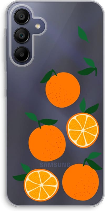 Case Company® - Hoesje geschikt voor Samsung Galaxy A15 hoesje - Will you be my clementine - Soft Cover Telefoonhoesje - Bescherming aan alle Kanten en Schermrand