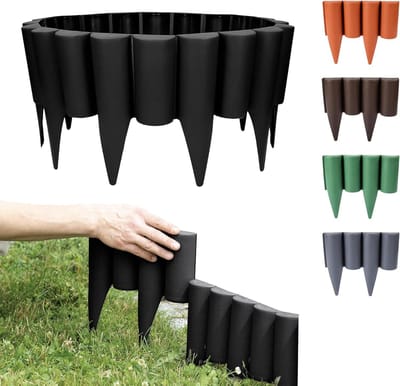 Houtlook Perkrand - Tuinrand Gazonrand - 2,5 m - Zwart