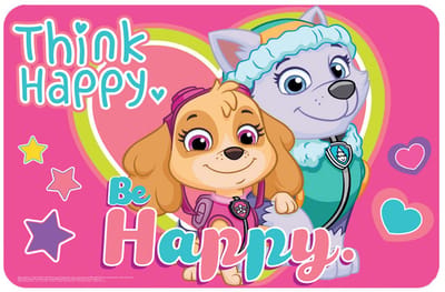 Paw Patrol "Think Happy, Be Happy" Placemat 43*28 cm - Roze
