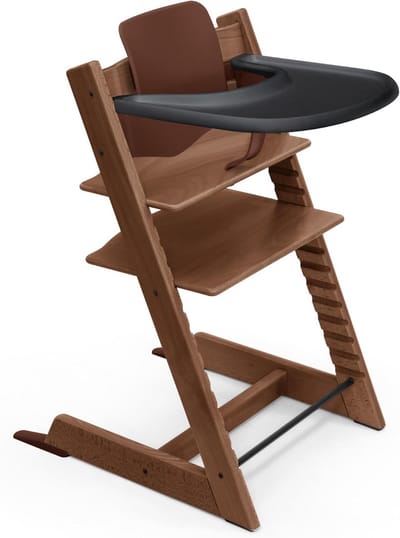 Verstelbare Houten Kinderstoel Set met Tafelblad en Babyset voor 6-36 Maanden