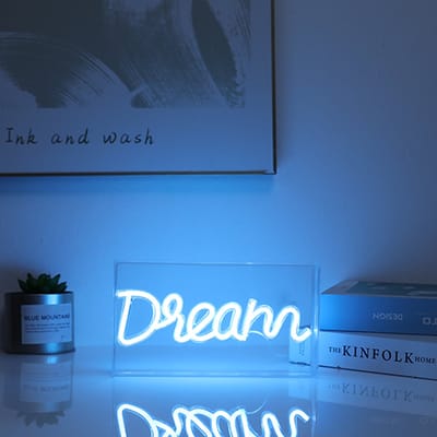 iTOTAL - neon LED light "DREAM" - Sfeerverlichting - wandlamp - ideaal voor studenten - mancave - decoratie - XL2766