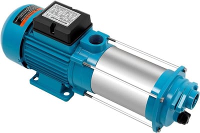 Centrifugaalpomp - Tuinpomp Waterpomp - Watervoorziening Huis - Roestvrijstalen Wielbehuizing - 4000 l/u - Zilver