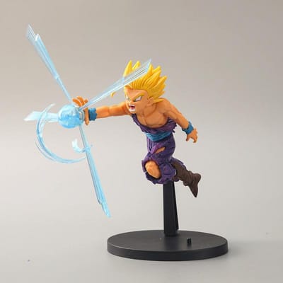 Anime Dragon Ball Z Son Gohan Super Saiyan 2 Nirvana Kamepai Qigong Figurine d'Action Modèle en PVC Poupées Collections Jouets Cadeaux pour Enfants No box white