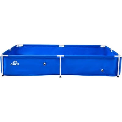 CRIVIT Metalen zwembad 228 x 159 x 42 cm