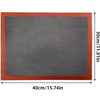 30X40cm Siliconen Grillmat Bakplaat Ademend Koekjes Broodmat Oven Magnetron Hoge Temperatuur Bakken Keukengereedschap gray