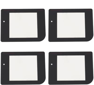 Dailygoods- Displaypaneel Zwart - 4x Vervanging - Compatibel met Nintendo Game Boy Classic - Kunststof - Eenvoudige Installatie - 7,4 cm x 5,6 cm - Schermpaneel