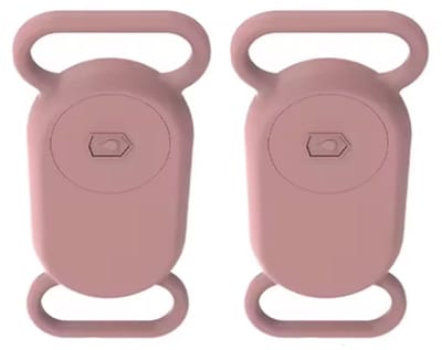 Siliconen hoesje geschikt voor Samsung Galaxy SmartTag 2 - Siliconen - 2 stuks - Roze - Trackerhouder - Tag hoesje - CHPN