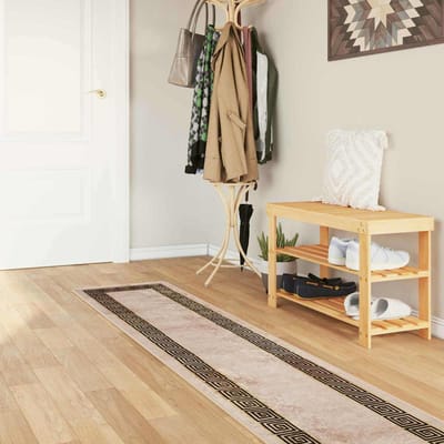 vidaXL - Tapijt - Runner - MARSA - Zwart - 50 - x - 250 - cm - Polyester - en - PVC