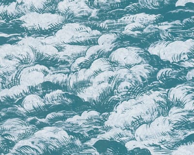 WOLKEN BEHANG | Design - blauw wit - "Architects Paper" A.S. Création Jungle Chic