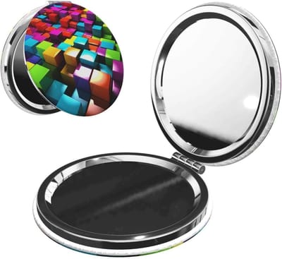 Make-up Spiegel - Compacte Spiegel - Snel Opfrissen - Dubbelzijdig Vergroten - Opvouwbaar - Kleurrijk