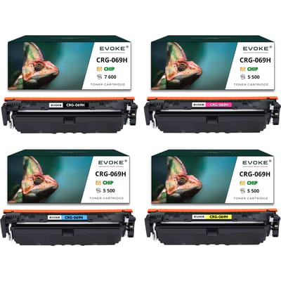 Evoke vervangende toner voor Canon Crg-069H + chipset CMYK |     Mf752Cdw Mf754Cdw Lbp673Cdw Crg069H