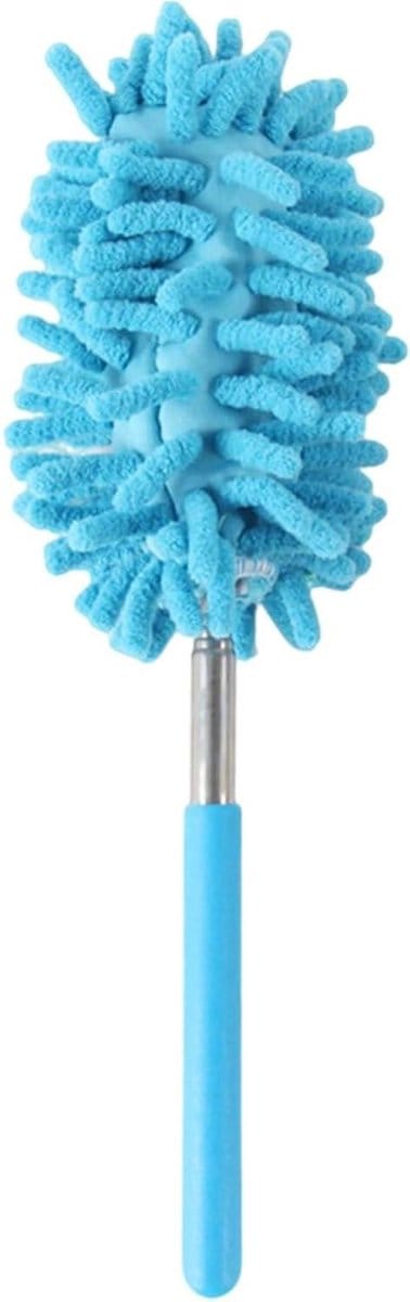 Autostofborstel - Reinigingsborstel - Auto Onderhoud - Krasvrij - 24-72 cm - Blauw