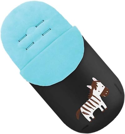 Baby Voetenzak - Kinderwagen zak - Warmte buiten - Waterdichte stof fleece - 92 x 42 cm - Nautisch blauw