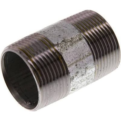 R 1 1/4'' Verzinkt Stalen Dubbele Pijpnippel 50 Bar DIN 2982 - 60mm [5 Stuks]