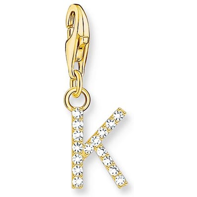 Thomas Sabo - 1974-414-14 - Charm - Dames - 925er Zilver geel verguld - Letter K