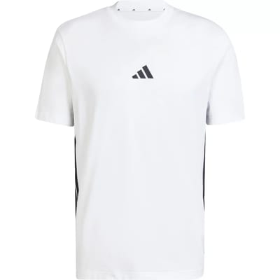 Adidas Essentials 3 Stripes Single Jersey T-shirt Met Korte Mouwen Wit M / Regular Man