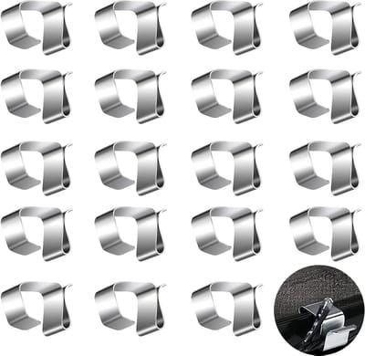 Allecto Plus - 100 stuks dakgoothaken voor lichtketting - ideaal voor kerstverlichting buiten - lichthouders en clips (klein)