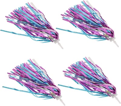 Fietsstuur Streamers - Fietskwastjes Kinderfiets - Fietsen Versieren - Universele Compatibiliteit - 27 cm - Multi