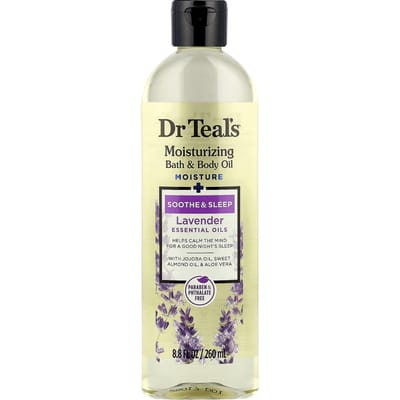 Dr. Teal'S, Hydraterende Bad- en Lichaamsolie, Lavendel, 260 ml (8.8 fl oz) beige