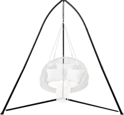 Hangmat Stand - Draagbaar Frame - Ontspannen Buiten - Stabiel Statief - 228 cm Lengte - Zwart