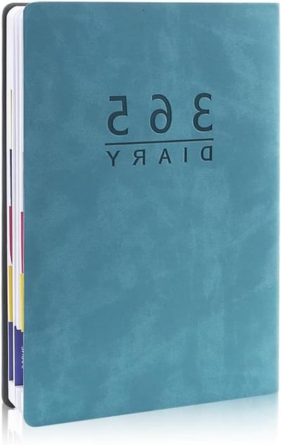 A5 Dagelijkse Planner met Tabs, Zacht Leren Kaft, Agenda voor 2026, Perfect voor Planning, Afspraakboek en Organisatie van Je Dagelijks Leven