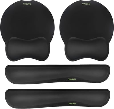Ergonomische Toetsenbord en Muismat met Polssteun Set - Duurzame Traagschuim Kantooraccessoires