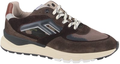 Floris van Bommel - DE TREENER 01.19 - Lage sneakersVrije tijdsschoenenHeren sneakers - Kleur: Bruin - Maat: 40.5