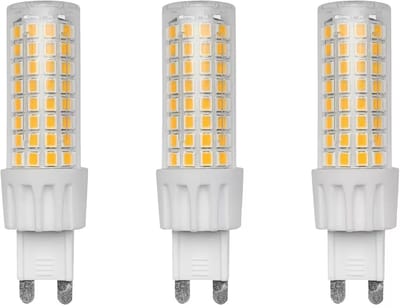Avide G9 LED Insteeklamp 7W 220-240V - 3000K - 640lm - LED Lampjes Insteek - Warm wit licht - Vervangt 49W lamp - 3 stuks
