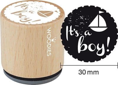 Woodie's Stempel-It's a Boy-Stempelen-Kaarten maken-Scrapbook-Knutselen-Hobby-DIY-Stempels-Creative hobby