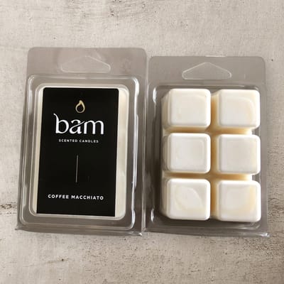 BAM Waxmelts Coffee Macchiato – Koffie Geurwax – Vegan Wax Melts van Natuurlijke Zonnebloemwas – Sterk Geurend – Voor Waxbrander – Handgemaakt in België