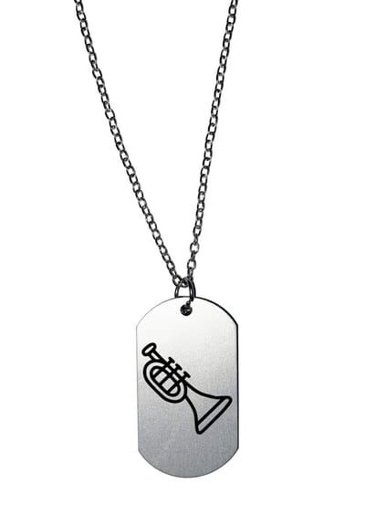 Akyol - trompet ketting - Trompet - beste trompet speler - leuk cadeau voor je vriend om te geven - verjaardag muzikant
