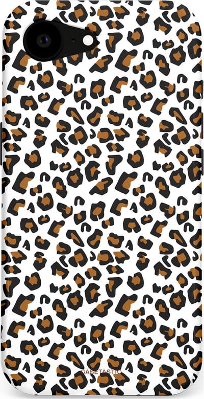 Casetastic Hoesje Geschikt voor Apple iPhone 16e Magsafe - Stijlvolle Beschermende Duo-layer Case - Panter abstractie
