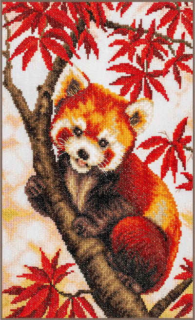 Lanarte - Telpakket kit Snuggled in the Maple tree - PN-0206212 - Borduren - Borduurpakket - Borduurpakket volwassenen - Borduurpakket kind