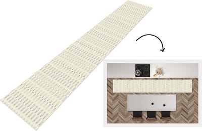 Keukenloper - Loper keuken - Potlood - Patronen - Verfkwast - 300x50 cm - Keukenloper vinyl