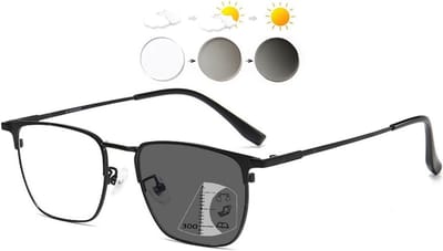 Zelfkleurende Multifocale Leesbril met Blauwlichtfilter en UV-bescherming