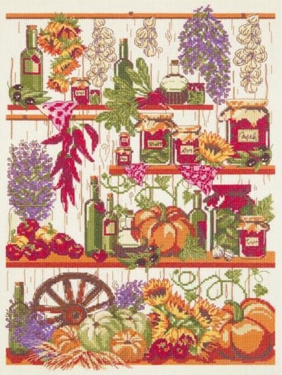Borduurpakket Autumn Pantry - Herfst Keuken - Panna - 7006