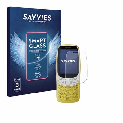 3 Stuks Savvies Screenprotector - geschikt voor Nokia 3210 - beschermfolie glas transparant