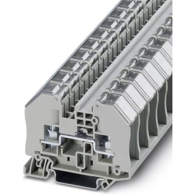 Phoenix Contact 3049961 Doorgangsklem 16.3 mm Boutaansluiting Grijs 50 stuk(s)