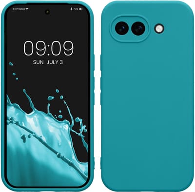 kwmobile telefoonhoesje geschikt voor Google Pixel 10a - Hoesje voor smartphone - Precisie camera uitsnede - In mat petrol