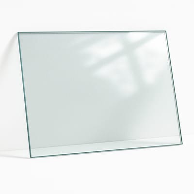 Wallfluent - Tafelblad Glas - 100x70 cm - Transparant Veiligheidsglas - Rechthoekig Tafelblad Glas - Gehard Glas - Glazen Tafelblad voor Tuin of Terrastafels - Glazen Plaat - Glasplaat Tafel