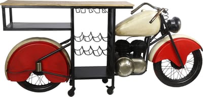 Bar Motorfiets Classic Rood