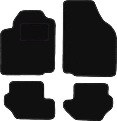 Zwarte veloursmatten voor: Ford Fiesta MK4 hatchback (1995-1999)