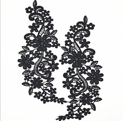 Dailygoody - Halslijn Kant Kraag Vlecht Applique Jurk - Elegant