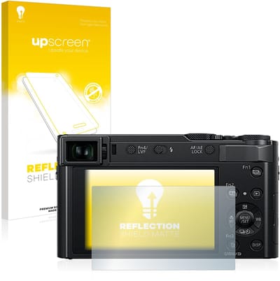 upscreen - Screenprotector voor Panasonic Lumix DC-TZ202 / TZ202D - Folie Beschermfolie anti glare matte