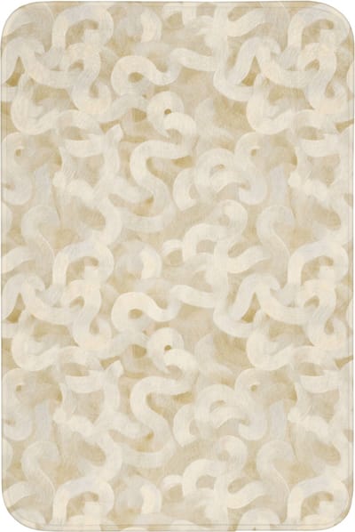 Badmat 60x90 cm - Antislip - Abstract - Lijnen - Beige - Badmatten voor badkamer - Badkamermat - Douchemat - Badkamer mat