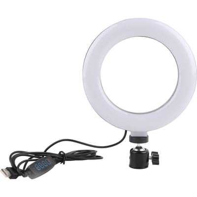 6 Inch Ringvormige Fotografie Verlichting 3 Kleuren Verstelbaar Vullicht USB-interface