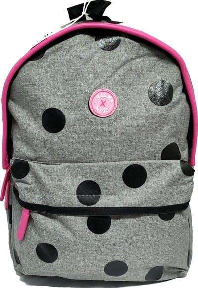 Milky Kiss Polka Dots Grijs Roze Rugzak Rugtas School Tas 6-12 Jaar