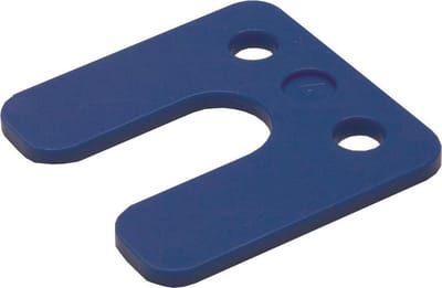 GB Wig stelplaten met sleuf GB-34744   4 mm (192x)blauw